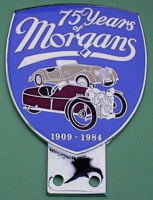 badge Morgan : 75ans blue badge Morgan : 75ans blue